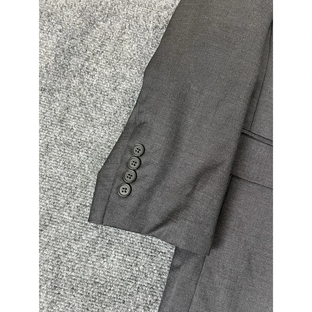 Brooks Brothers Vitale Barberis Canonico Regent Fit Gray Blazer Wool Size 46R‎